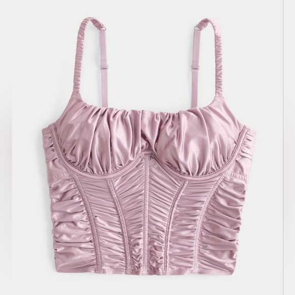 Gilly Hicks (Hollister) - Ruched Satin Bustier - *Read for Sizing details* (NWT) - Picture 2 of 9